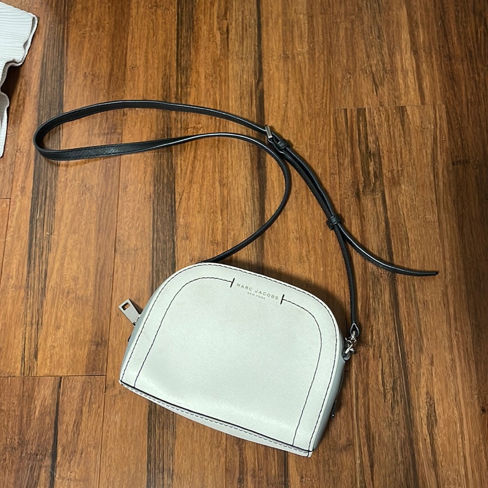Marc Jacobs Star White Multi Playback Leather Crossbody Bag